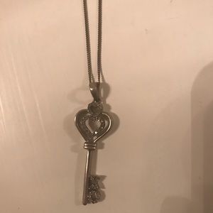 Kay jewelers sterling silver key necklace